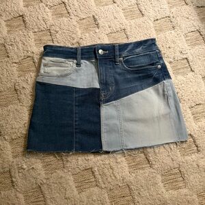 American Eagle Patchwork Mini Skirt